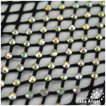 CINTA DE RED ELÁSTICA CON STRASS BOREAL 150cm