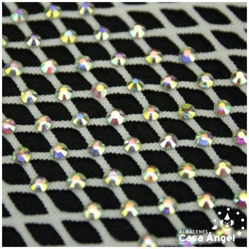 CINTA DE RED ELÁSTICA CON STRASS BOREAL 150cm