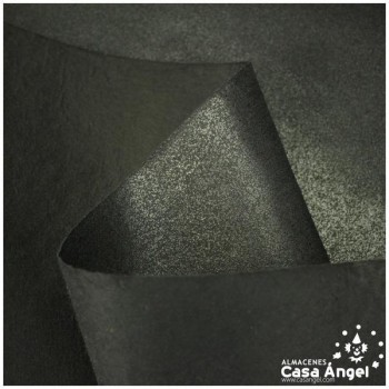 FLISELINA NEGRA TERMOADHESIVA UNA CARA 90cm