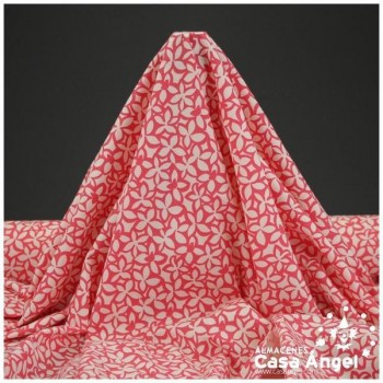 CANUTILLO ESTAMPADO FLORES ROJO Y BLANCO 158cm