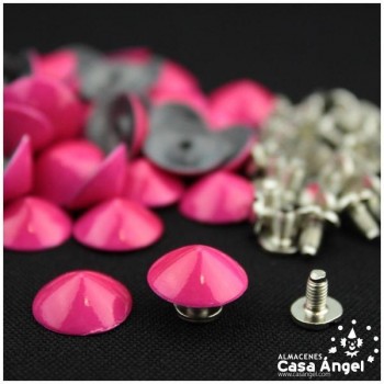 TACHA TORN BOTÓN CON TORNILLO 14mm BOLSA 10uds