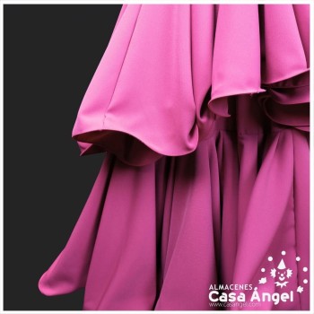 TRAJE DE FLAMENCA BIELÁSTICO COLOR ROSA