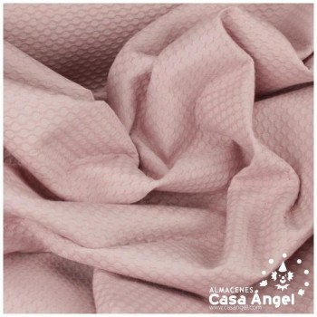 TELA PIQUÉ ROSA PANAL ABEJA SERIE NÁPOLES 180cm