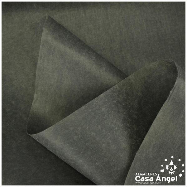 FLISELINA GRIS DE UNA CARA TERMOADHESIVA CON RIGIDEZ MEDIA 90cm