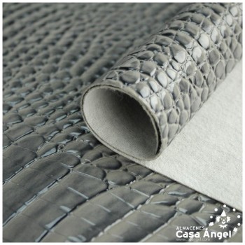 POLIPIEL CHAROLADA COCODRILO GRIS SERIE KAWANI 140cm