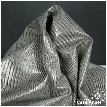 POLIPIEL CHAROLADA COCODRILO GRIS SERIE KAWANI 140cm