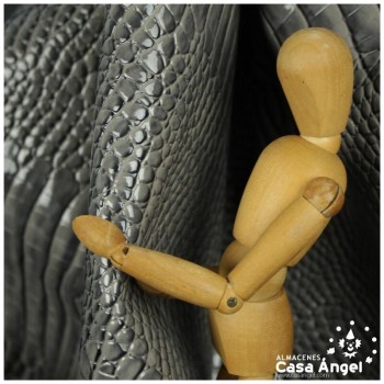 POLIPIEL CHAROLADA COCODRILO GRIS SERIE KAWANI 140cm