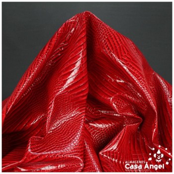 POLIPIEL CHAROLADA COCODRILO ROJO SERIE KAWANI 140cm