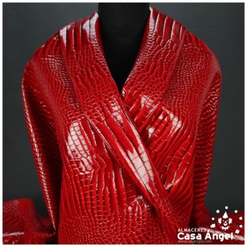 POLIPIEL CHAROLADA COCODRILO ROJO SERIE KAWANI 140cm