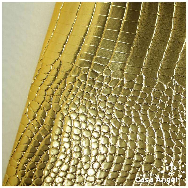 POLIPIEL CHAROLADA COCODRILO ORO SERIE KAWANI 140cm