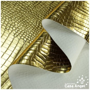 POLIPIEL CHAROLADA COCODRILO ORO SERIE KAWANI 140cm
