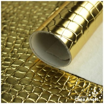 POLIPIEL CHAROLADA COCODRILO ORO SERIE KAWANI 140cm