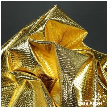 POLIPIEL CHAROLADA COCODRILO ORO SERIE KAWANI 140cm