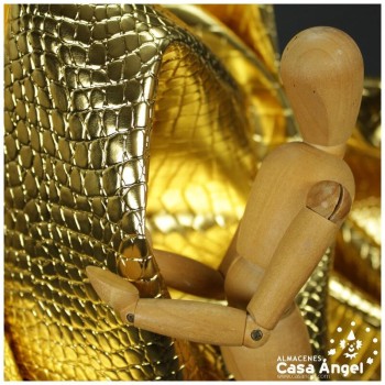 POLIPIEL CHAROLADA COCODRILO ORO SERIE KAWANI 140cm