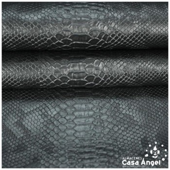 POLIPIEL NEGRA LABRADO PIEL DE SERPIENTE SERIE MANKAI 140cm
