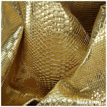 POLIPIEL DORADA LABRADO PIEL DE SERPIENTE SERIE MANKAI 140cm