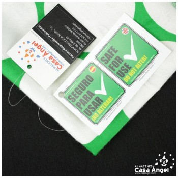 TEJIDO DAMASCO ESTAMPADO DE LUNARES GRANDES SERIE ARDA VERDE 150cm