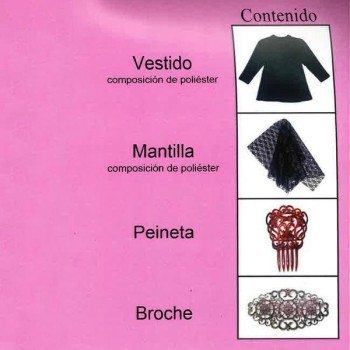 TRAJE DE MANTILLA INFANTIL