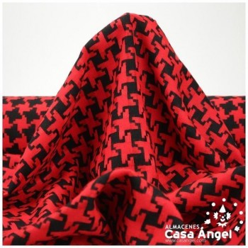 LANITA CHANEL PATAGALLO ROJO Y NEGRO 150cm