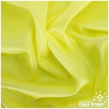 TELA DE FORRO DE ACETATO AMARILLO CANARIO 140cm