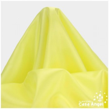 TELA DE FORRO DE ACETATO AMARILLO CANARIO 140cm