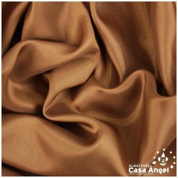 TELA DE FORRO DE ACETATO MARRÓN CANELA 140cm