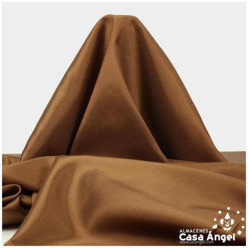 TELA DE FORRO DE ACETATO MARRÓN CANELA 140cm