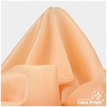 TELA DE FORRO DE ACETATO NARANJA MELOCOTÓN 140cm