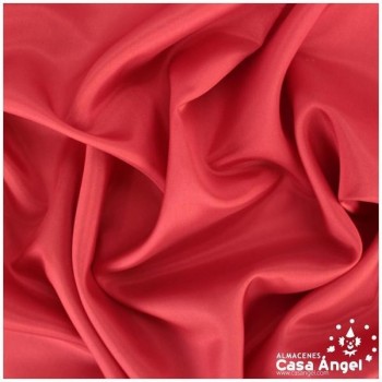 TELA DE FORRO DE ACETATO ROJO GUAVA 140cm