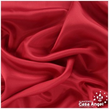 TELA DE FORRO DE ACETATO ROJO SANGRE 140cm