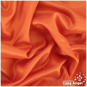 TELA DE FORRO DE ACETATO NARANJA INTENSO 140cm