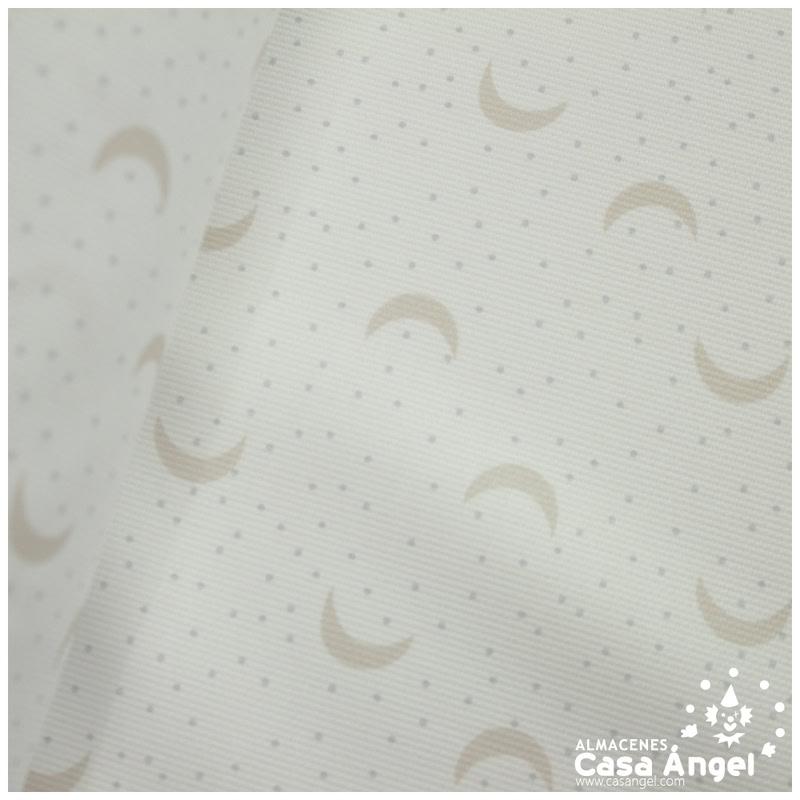 PIQUÉ CANUTILLO ESTAMPADO DE LUNAS BEIGE SERIE SUKI 150cm