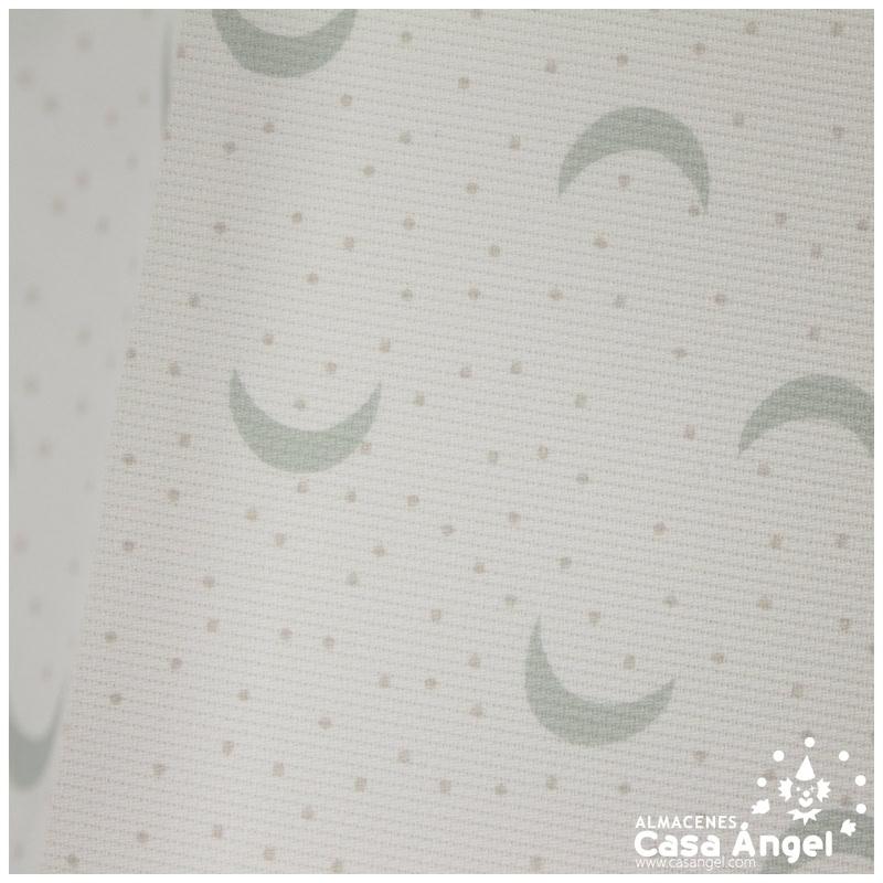 PIQUÉ CANUTILLO ESTAMPADO DE LUNAS VERDES SERIE SUKI 150cm