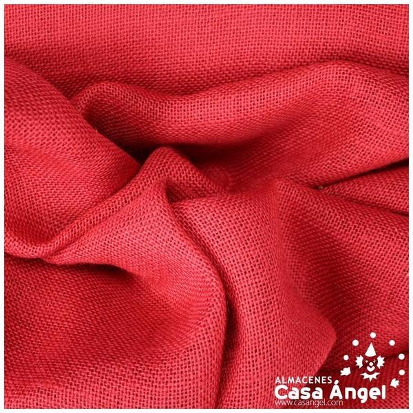 TELA DE SACO ARPILLERA COLOR ROJO 120cm