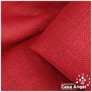 TELA DE SACO ARPILLERA COLOR ROJO 120cm