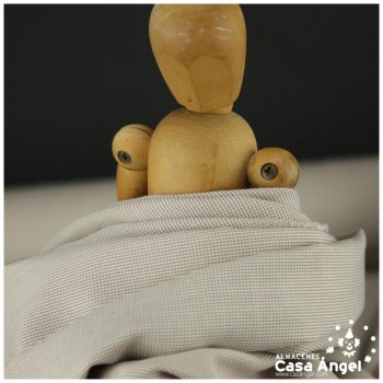 TEJIDO SARGA MICRO PATA DE GALLO BEIGE 150cm