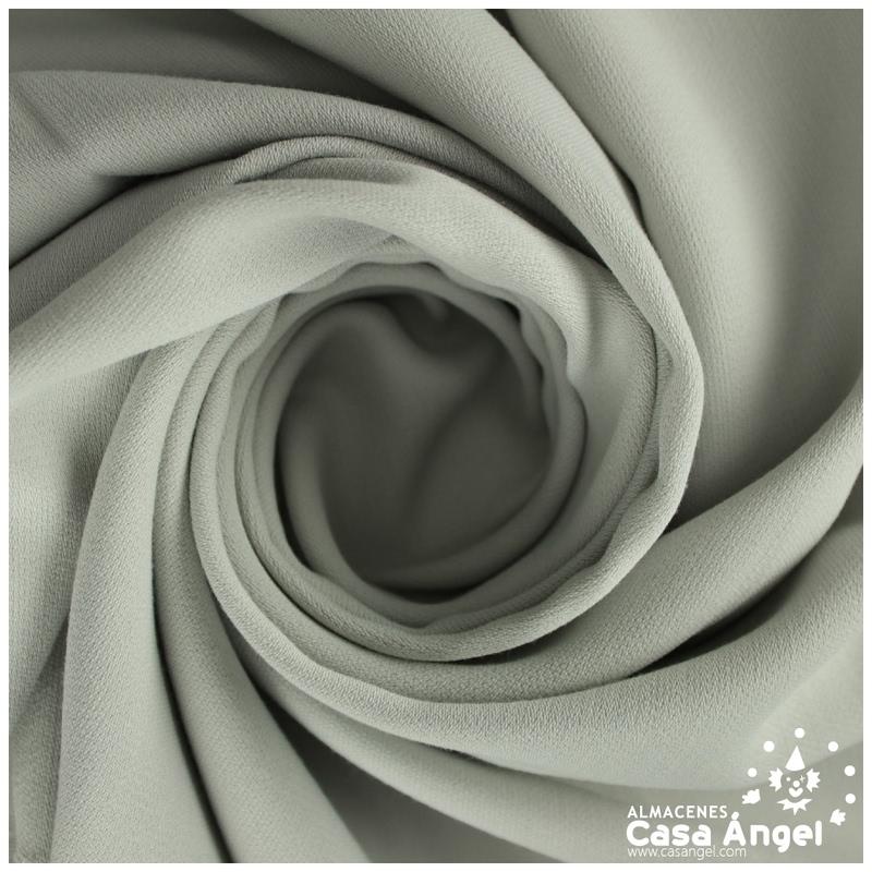 CREPÉ DE POLIÉSTER GRIS PERLA SERIE MÓNACO 150cm