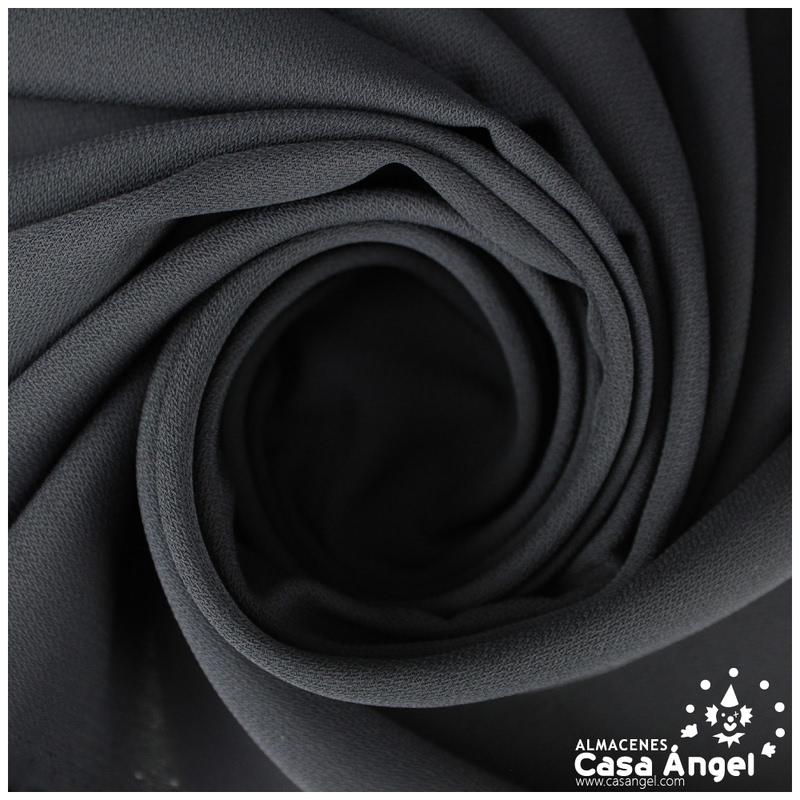 CREPÉ DE POLIÉSTER NEGRO SERIE MÓNACO 150cm