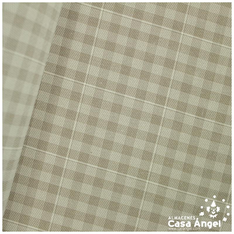 SARGA A CUADROS BEIGE SERIE TABOLA 150cm