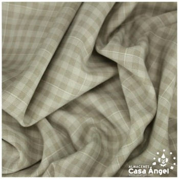 SARGA A CUADROS BEIGE SERIE TABOLA 150cm