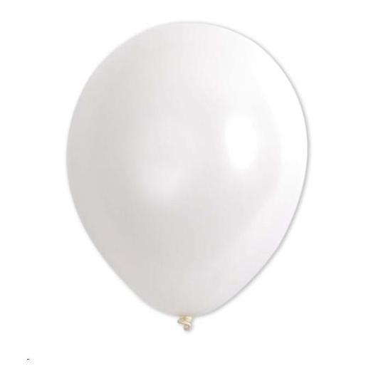 GLOBOS METALIZADO COLOR PLATA 50 UNIDADES