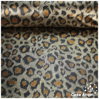 LYCRA NEGRA ANIMAL PRINT LEOPARDO 150cm