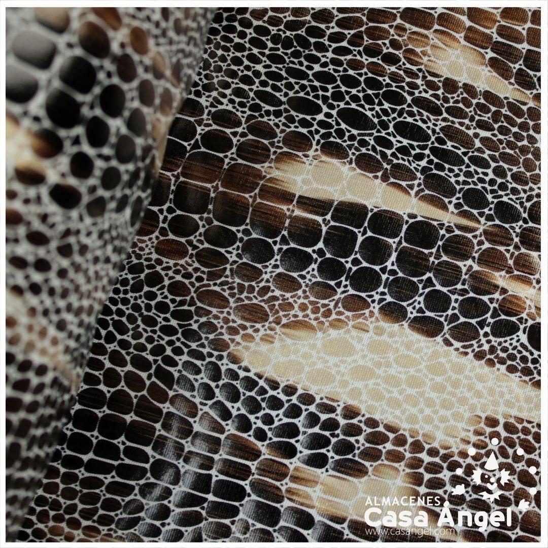 LYCRA MARRÓN ANIMAL PRINT REPTIL 150cm