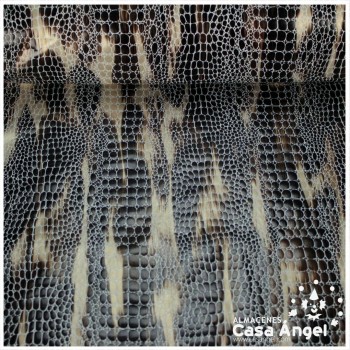 LYCRA MARRÓN ANIMAL PRINT REPTIL 150cm
