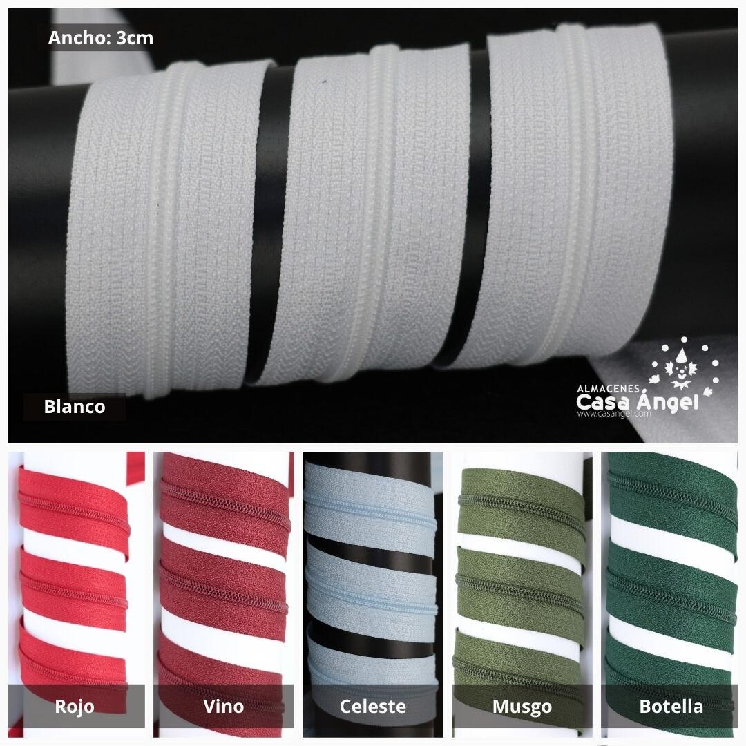 CREMALLERA DE NYLON CONTINUA POR METROS ANCHO 3cm