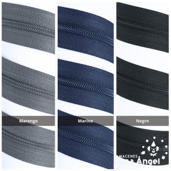 CREMALLERA DE NYLON CONTINUA POR METROS ANCHO 3cm