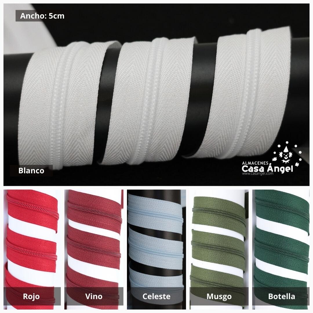CREMALLERA DE NYLON CONTINUA POR METROS ANCHO 5cm