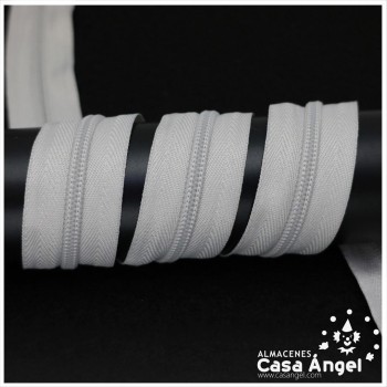CREMALLERA DE NYLON CONTINUA POR METROS ANCHO 5cm