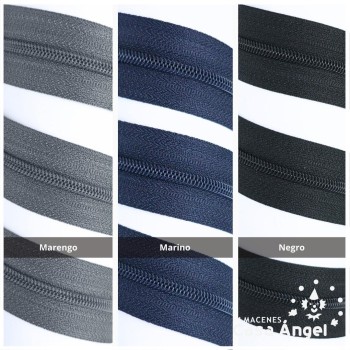 CREMALLERA DE NYLON CONTINUA POR METROS ANCHO 5cm