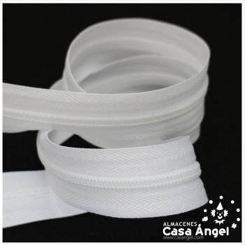 CREMALLERA DE NYLON CONTINUA POR METROS ANCHO 5cm